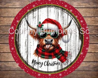 Merry Christmas  farmhouse decor wreath sign wreath attachment wreath supplies craft supplies metal sign wreath