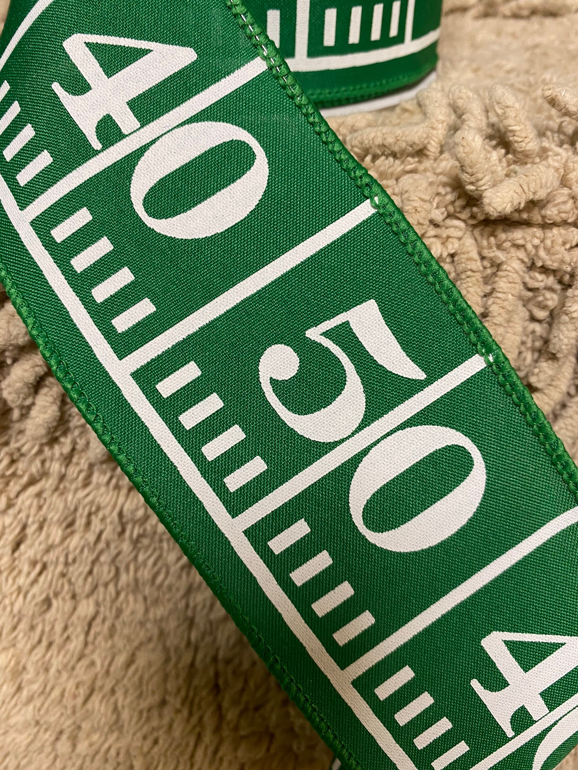 Football Ribbon sports Ribbonfootball Wreath Ribbon Craft Etsy