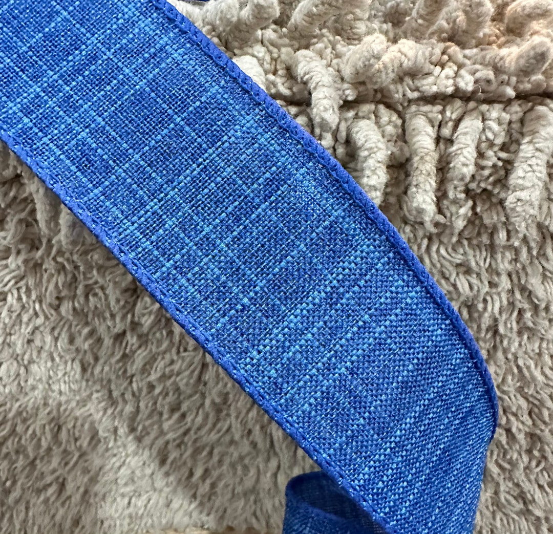Textured Linen Ribbon Fall Ribbon Canvas Ribbon Christmas Ribbon Wreath