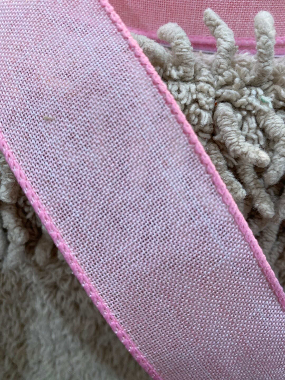 Denim Ribbon Fall Ribbon Canvas Ribbon Pink Ribbon Wreath Supplies ...