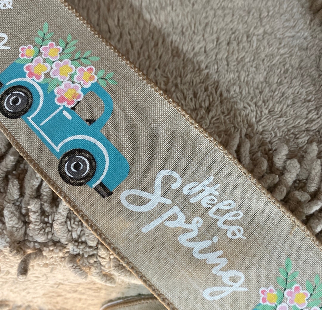 Spring Ribbon Ribbon Summer Ribbon Wreath Ribbon Wreath Supplies Ribbon ...