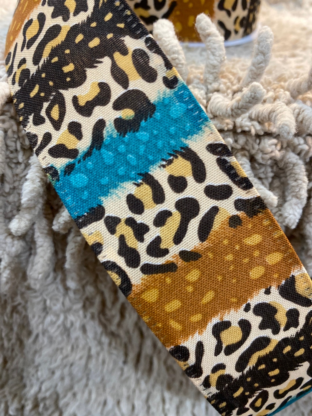 Cheetah Print Ribbon Animal Print Ribbon Cheetah Ribbon Wreath - Etsy