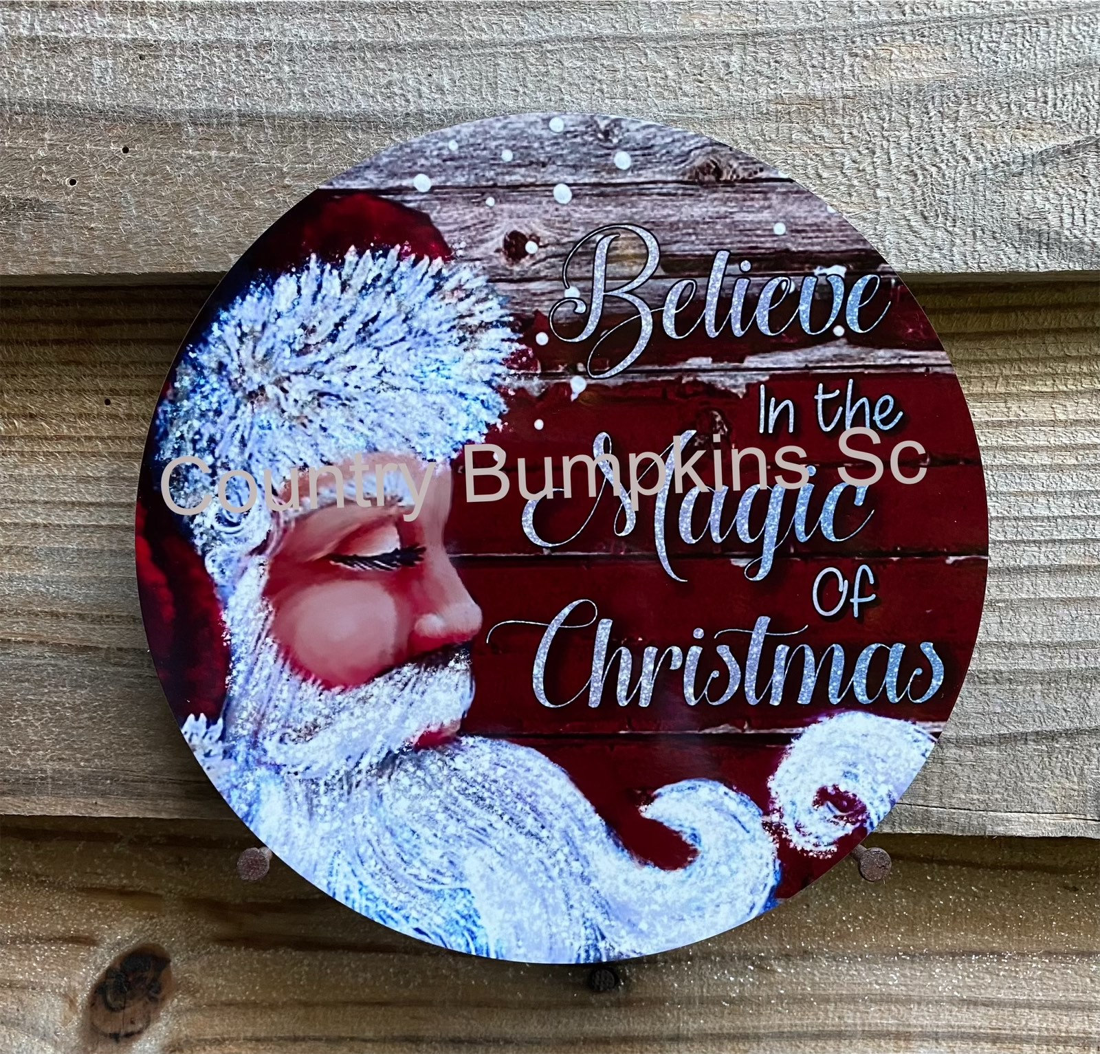 Believe in the Magic of Christmas Sign Farmhouse Decor Wreath Sign ...