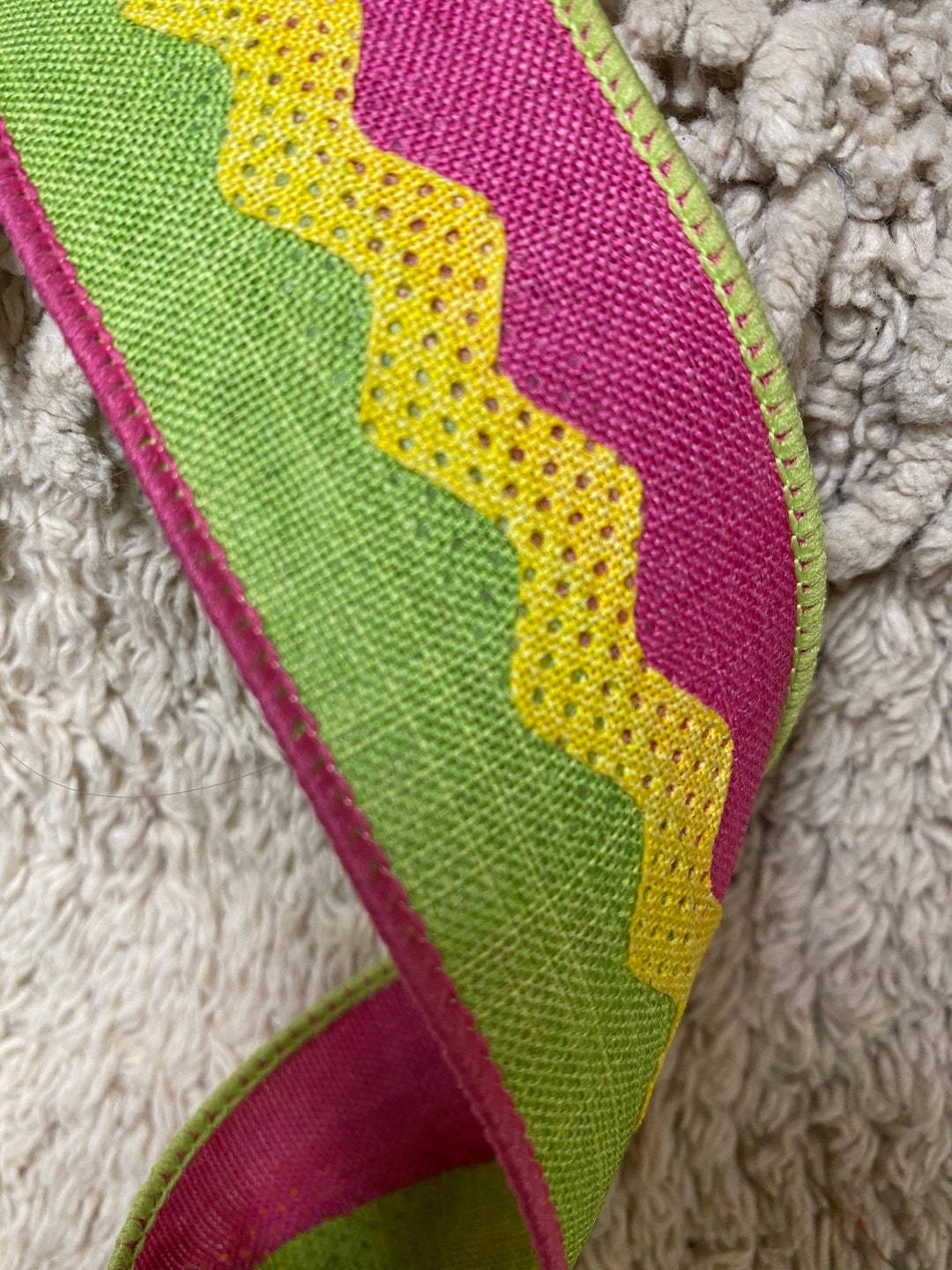 Spring Ribbon Ric Rac Ribbon Wreath Ribbon Wreath Supplies Wreath ...