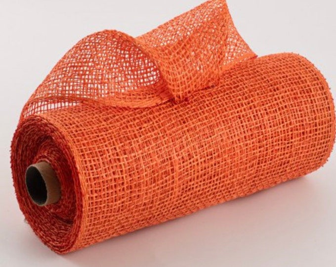 Orange Poly Burlap Mesh Wreath Supplies Mesh Craft Supplies Poly Burlap