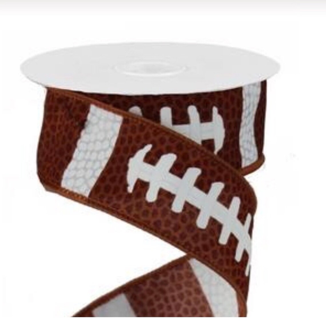 Football Ribbon Sports Ribbon Bulk Ribbon Ribbon Wreath Etsy
