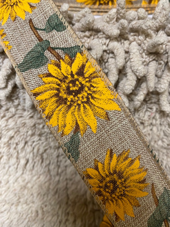 Sunflower Ribbon Fall Ribbon Fall Sunflower Ribbon Wreath - Etsy