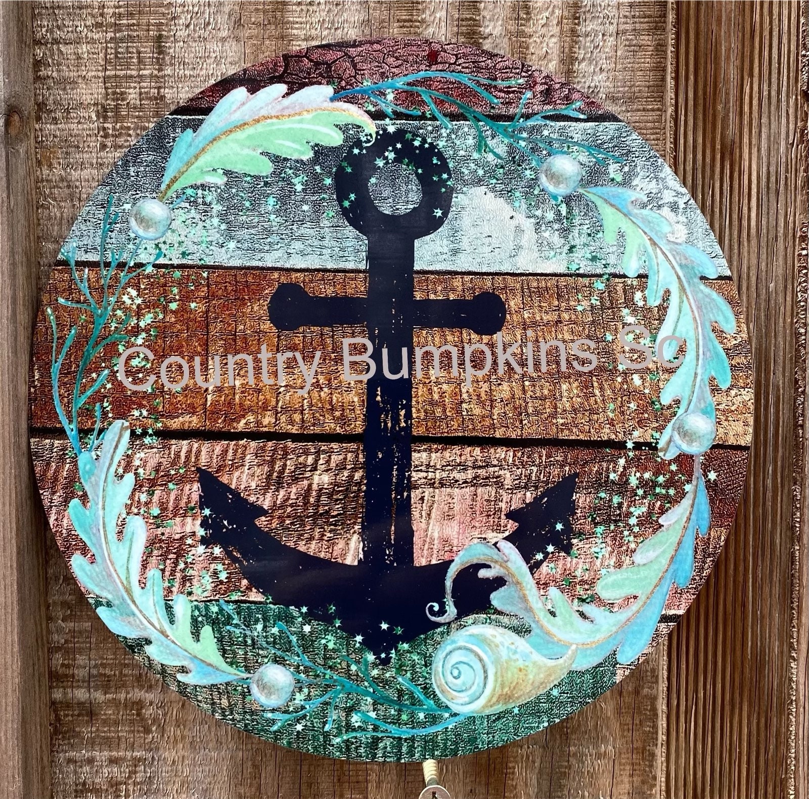 Anchor wreath sign wreath attachment wreath supplies craft supplies metal  sign wreath center, image size:1600x1580