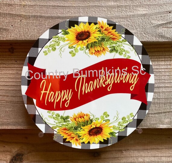 Welcome sign with sunflower farmhouse decor wreath sign wreath attachment  wreath supplies craft supplies metal sign wreath center