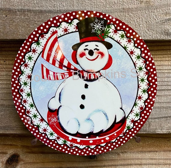 Snowman sign farmhouse decor wreath sign wreath attachment wreath supplies  craft supplies metal sign wreath