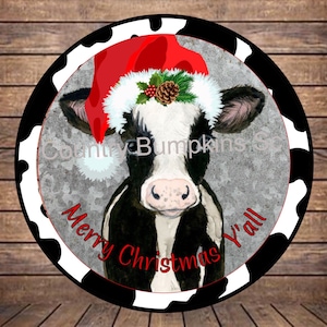 Merry Christmas y’all farmhouse decor wreath sign wreath attachment wreath supplies craft supplies metal sign wreath center