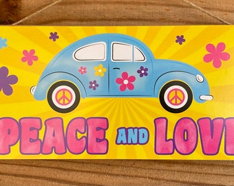 Love and peace , wreath sign, wreath supplies, craft supplies, wreath center, wreath blank, back th
