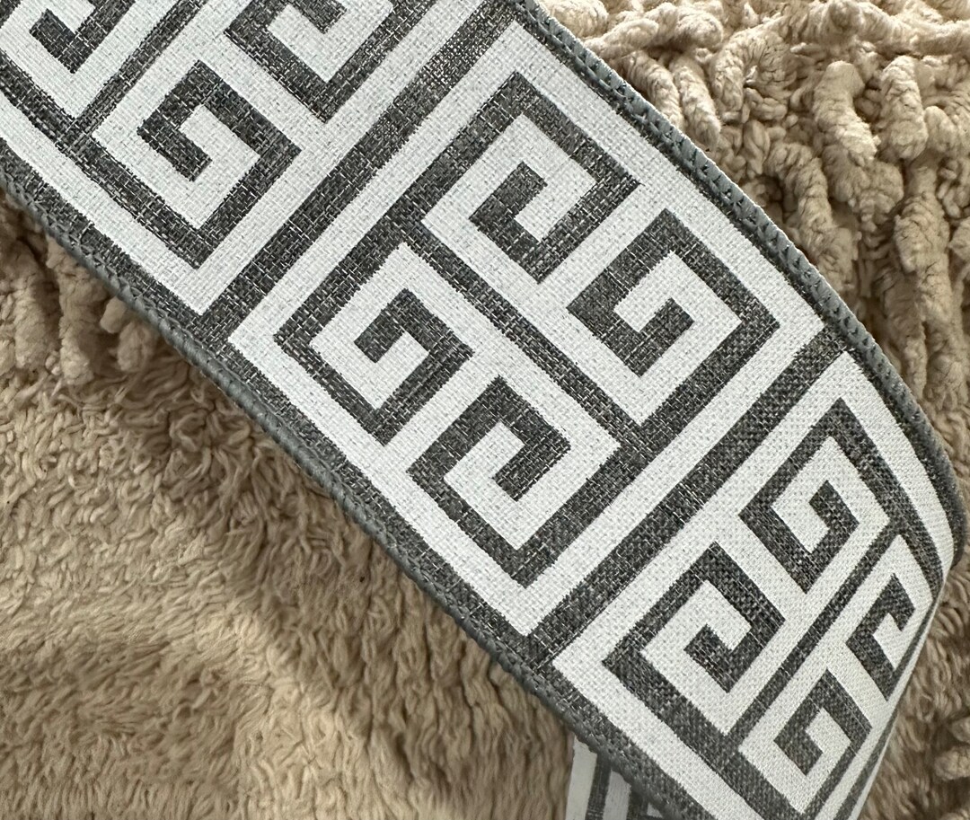 Greek Keys Ribbon Spring Ribbon Wreath Attachment Wreath Supplies Craft ...