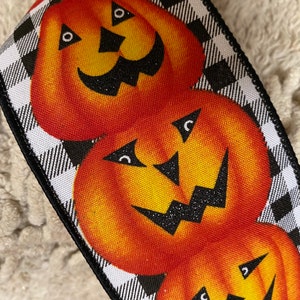 Halloween ribbon, fall ribbon, wreath ribbon,wreath supplies, craft ribbon, craft supplies, ribbon