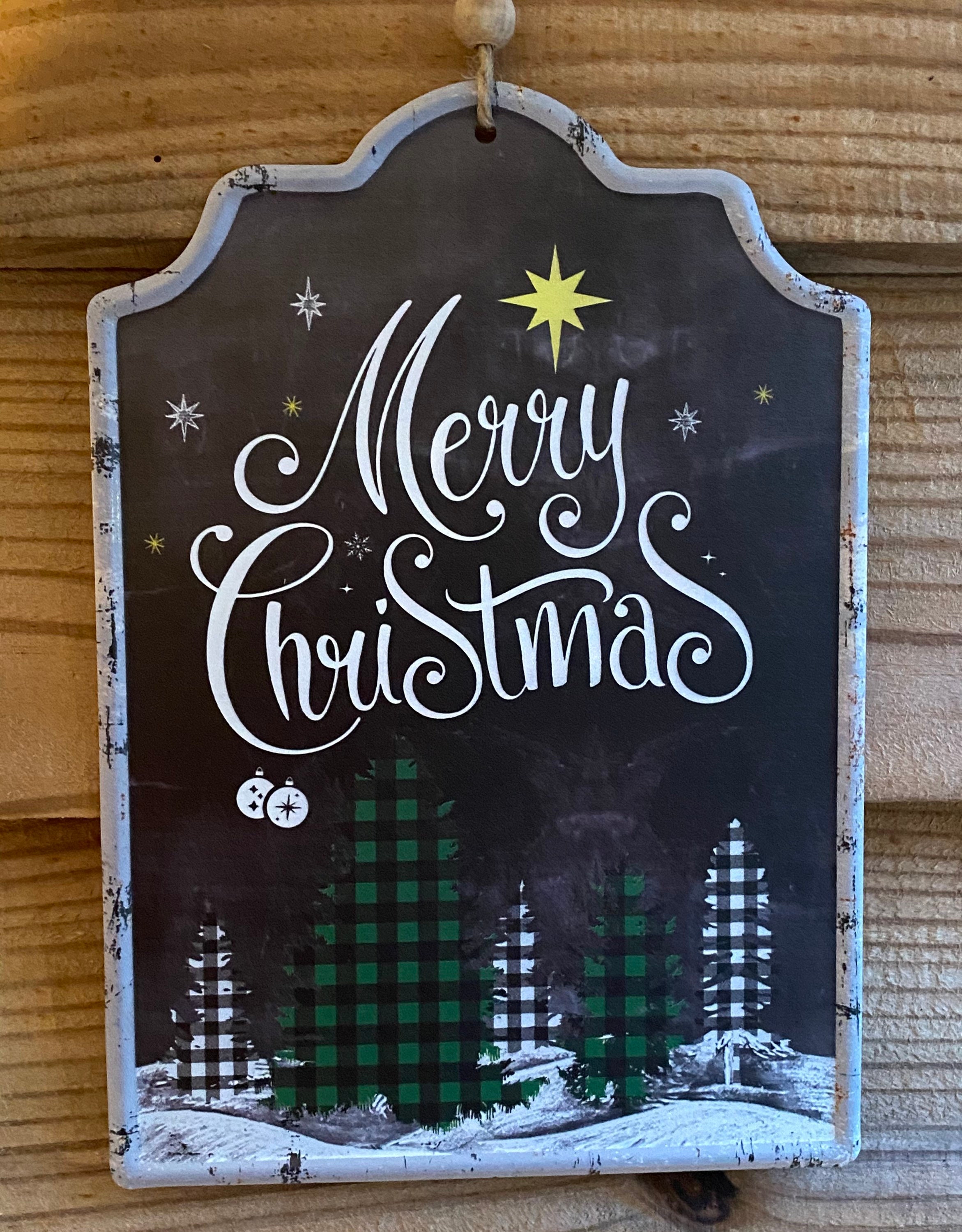 Merry Christmas Sign For Wreath 