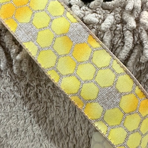 Bee Ribbon spring ribbon wreath decor ribbon wreath supplies craft ribbon craft supplies summer ribbon wreath attachment bumblebee honeycomb
