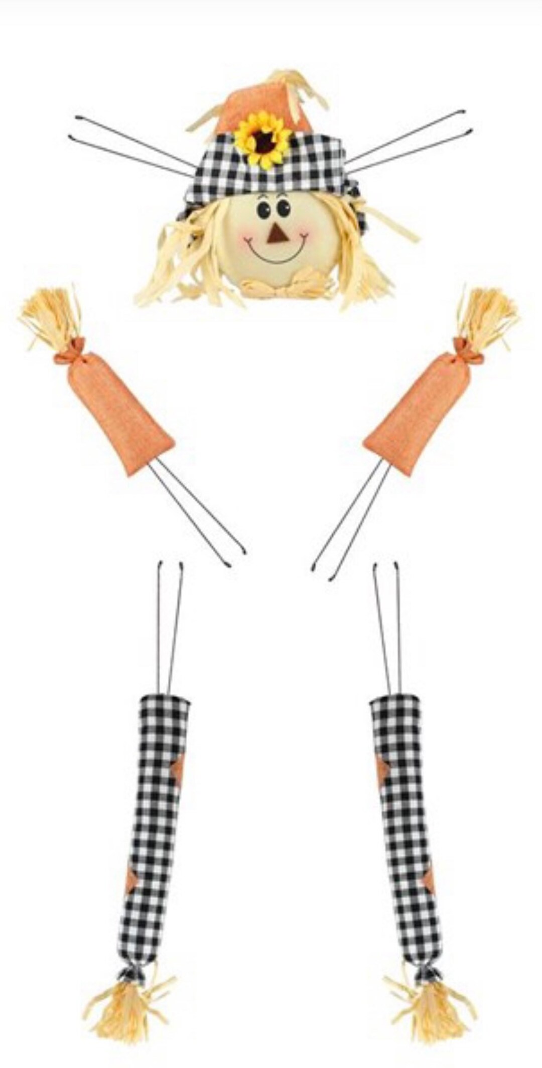 Scarecrow Wreath Kit Scarecrow Decor Craft Supplies Wreath Etsy