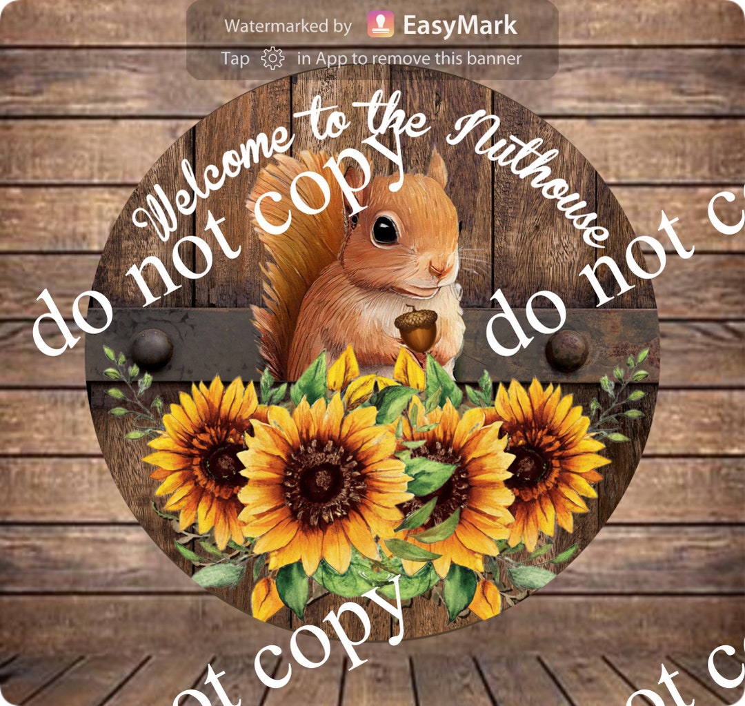 to the Nuthouse Sign Farmhouse Decor Wreath Sign Wreath