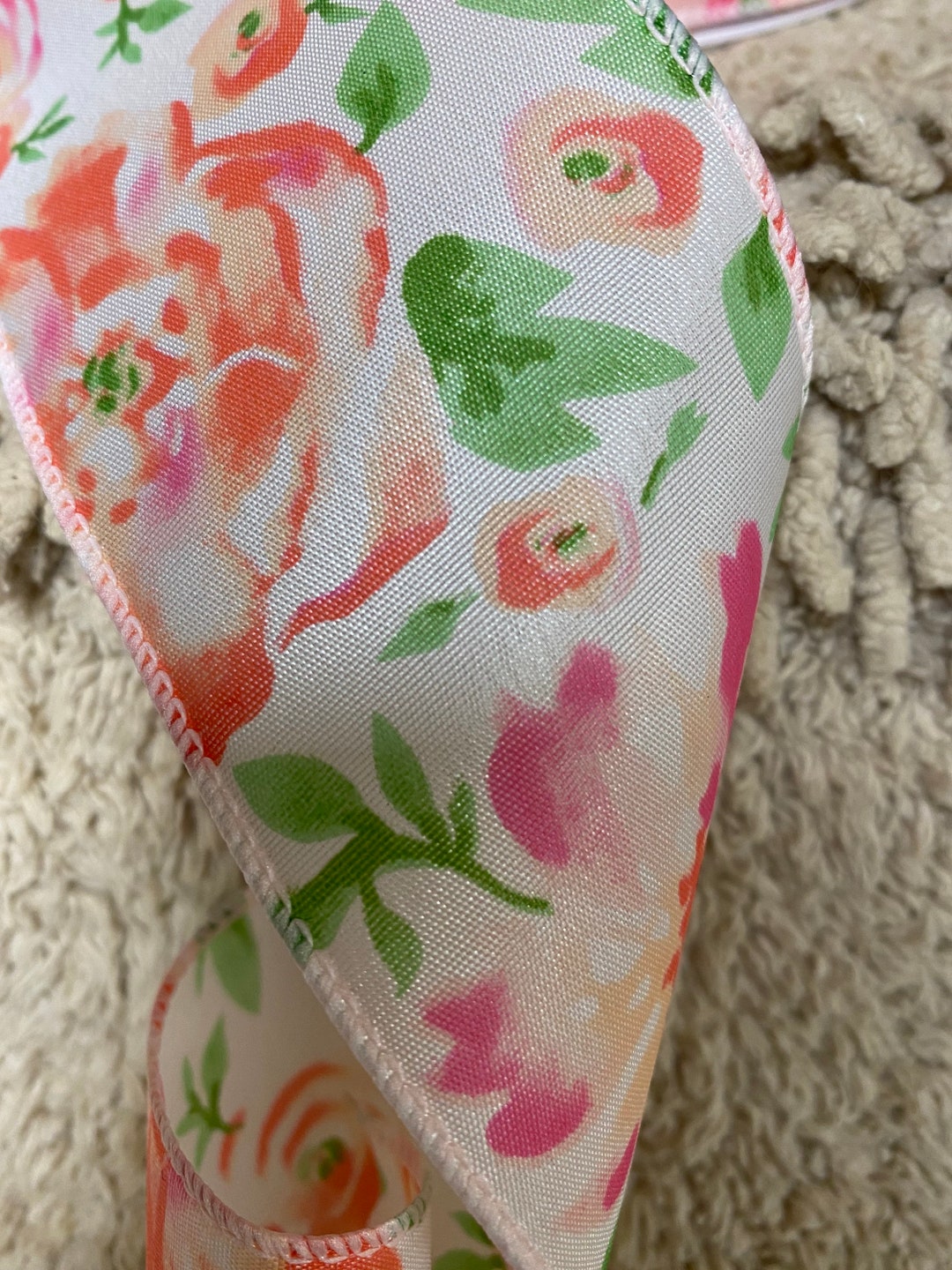 Spring Ribbon Ribbon Summer Ribbon Wreath Ribbon Wreath Supplies Ribbon ...