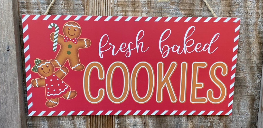 Fresh Baked Cookies Sign Wreath Attachment Wreath Decor Wreath Supplies