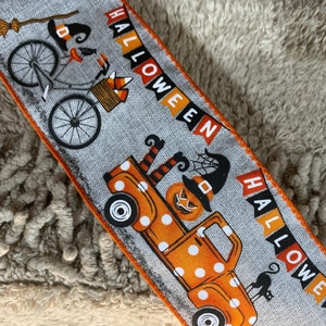 Halloween ribbon, fall ribbon, wreath ribbon,wreath supplies, craft ribbon, craft supplies, ribbon