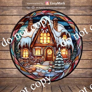 Gingerbread House sign farmhouse decor wreath sign wreath attachment wreath supplies craft supplies metal sign wreath