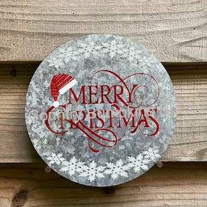 Merry Christmas sign farmhouse decor wreath sign wreath attachment wreath supplies craft supplies metal sign wreath