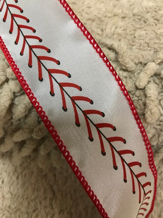 1.5 Baseball Stitching Ribbon (10 Yards)