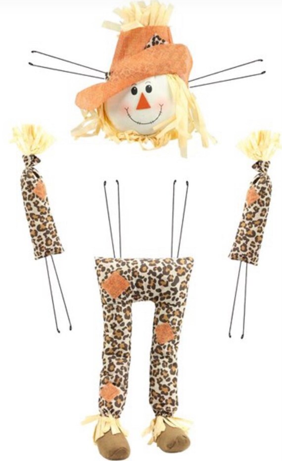 Scarecrow Wreath Kit Scarecrow Decor Craft Supplies Wreath Etsy