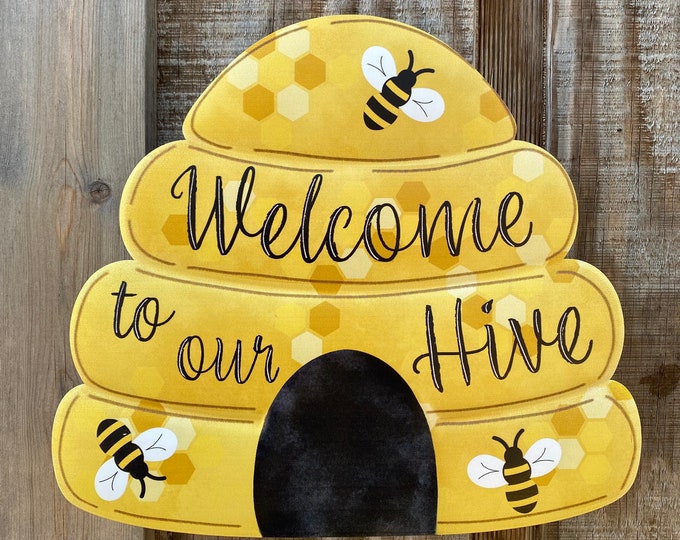 to Our Hive Sign Wreath Attachment Wreath Decor Wreath Supplies Craft Supplies Wreath