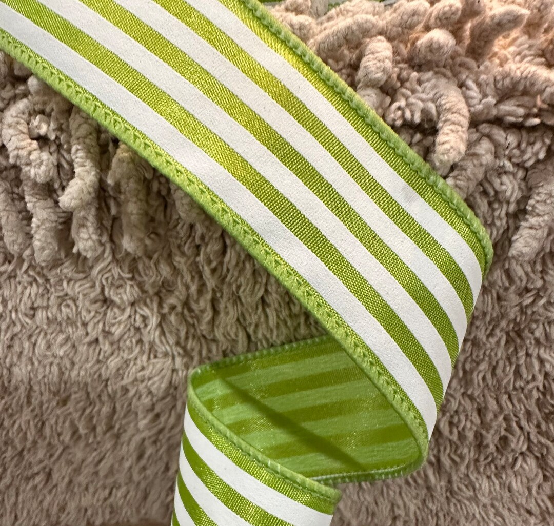 Spring Ribbon Striped Ribbon Summer Ribbon Wreath Ribbon Wreath ...