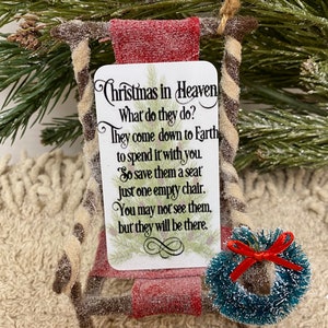 Christmas in Heaven Ornament Chair Christmas Ornaments Christmas Decor ...