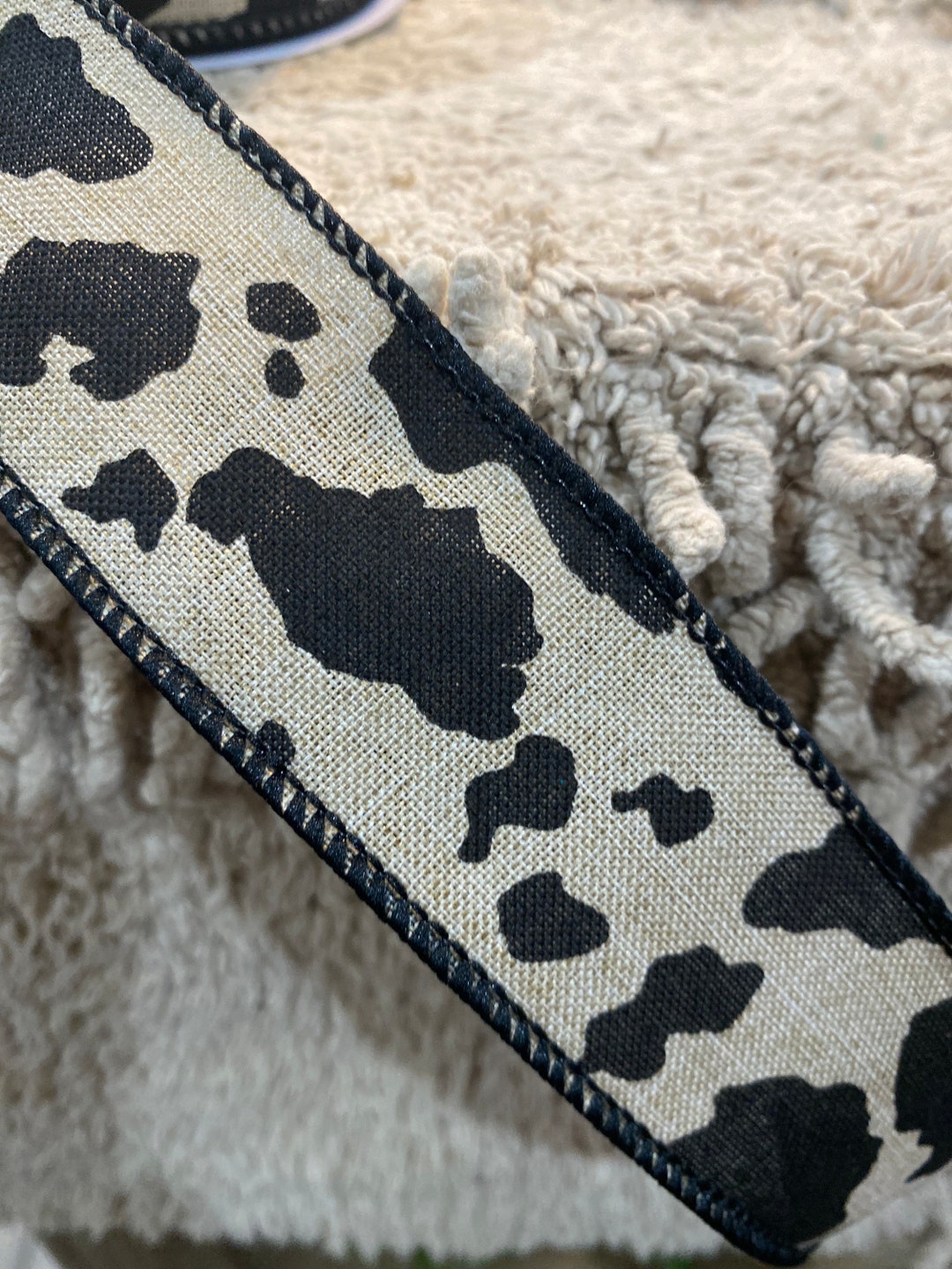 Cow Ribbon Ramo Farmhouse Ribbon Cow Ribbon Wreath Ribbon Wreath Supplies Ribbon ...