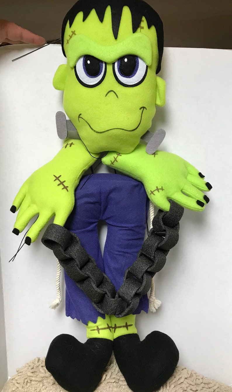 Frankenstein wreath kit wreath decor wreath attachment plush | Etsy