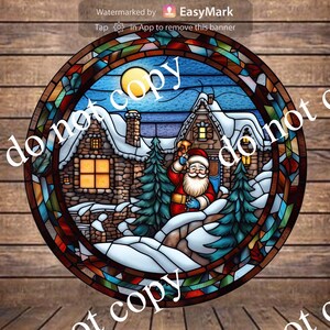 Gingerbread House with Santa sign farmhouse decor wreath sign wreath attachment wreath supplies craft supplies metal sign wreath