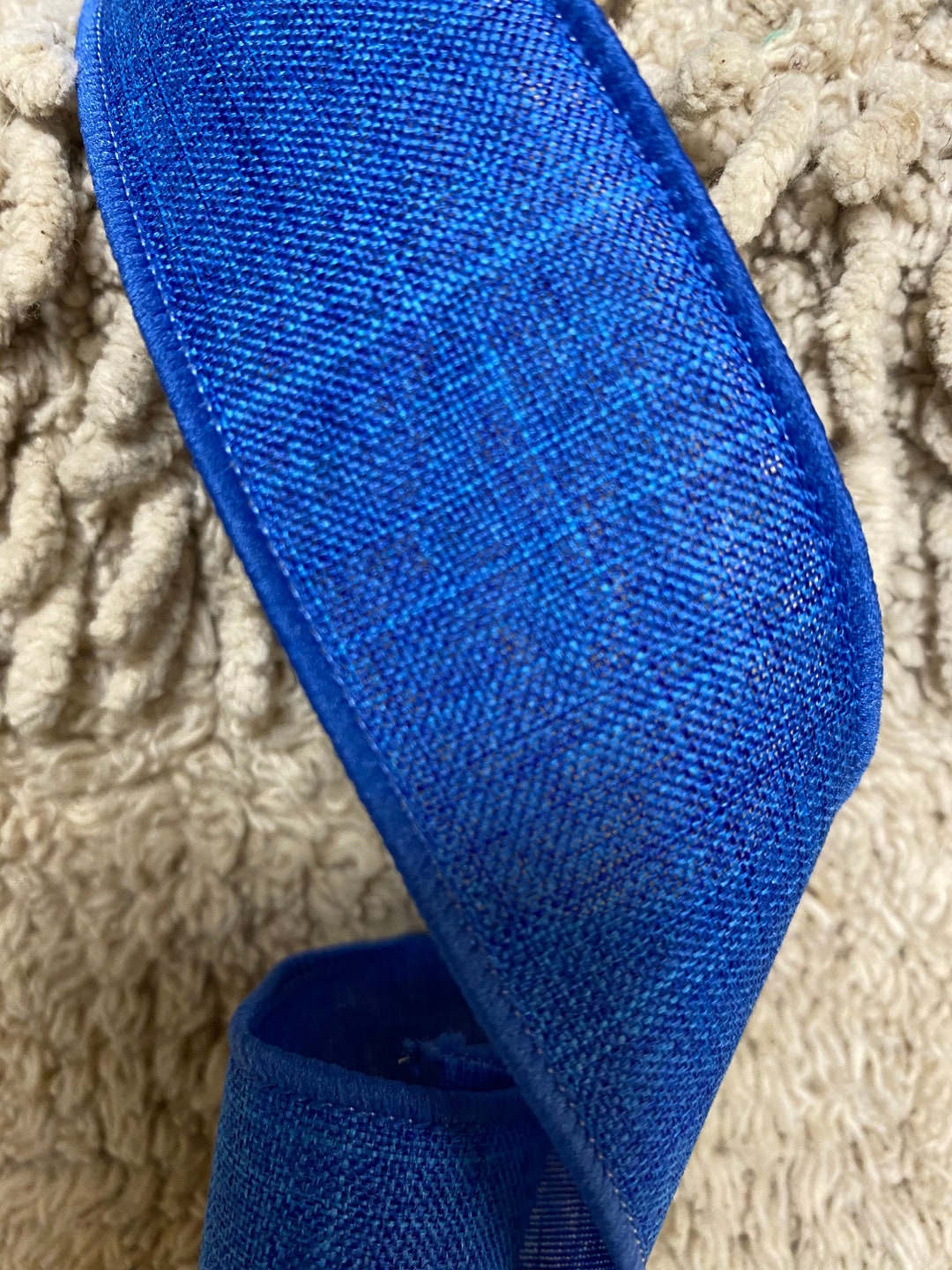 Denim Ribbon Fall Ribbon Canvas Ribbon Blue Ribbon Wreath Supplies