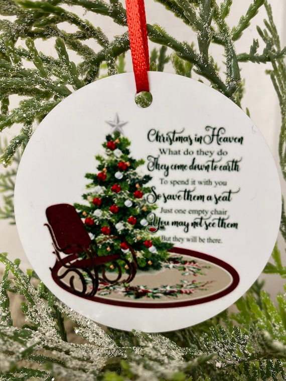 Christmas in heaven on sale ornament