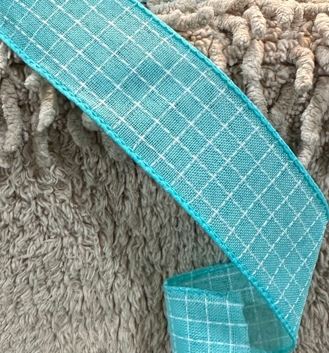 Spring Ribbon Plaid Ribbon Summer Ribbon Wreath Ribbon Wreath Supplies