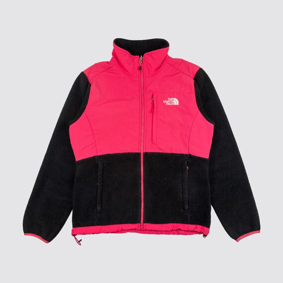 north face jacket pink and black