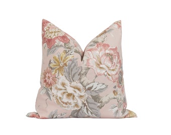 French Floral Flower Leaf Print Roostery Pillow Sham 100% Cotton Sateen 26in x 20in Knife-Edge Sham 