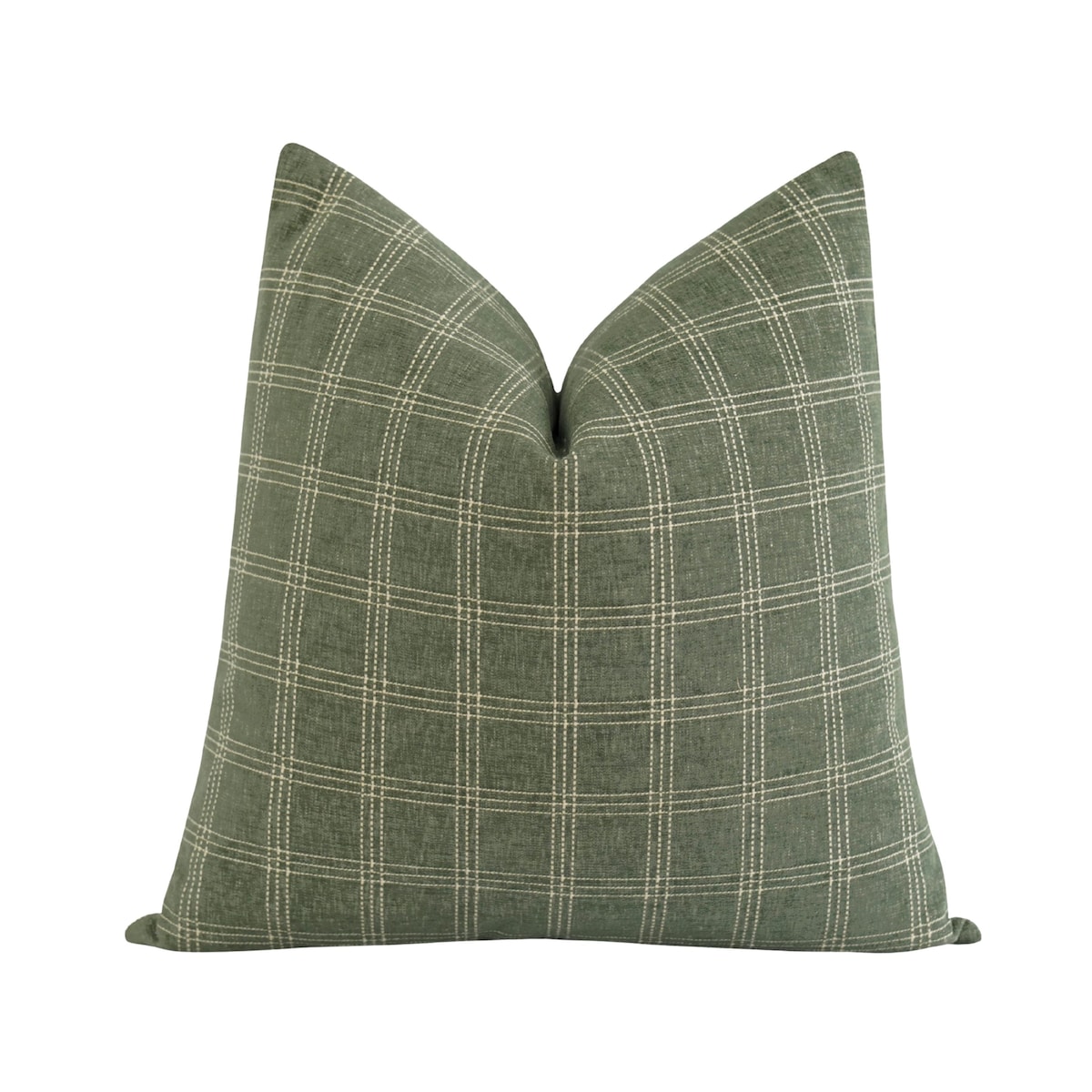 26x26 green plaid euro pillow Link: https://www.etsy.com/listing/4373072311