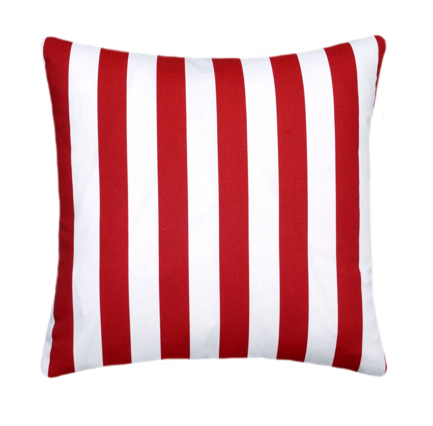 Red Pillows // Red and White Pillow Cover // Red Stripe Etsy