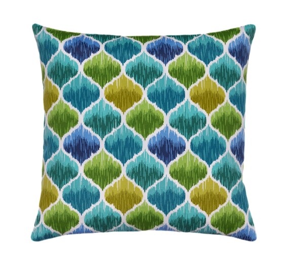 Turquoise Throw Pillows Green Turquoise Teal Gold Outdoor Etsy