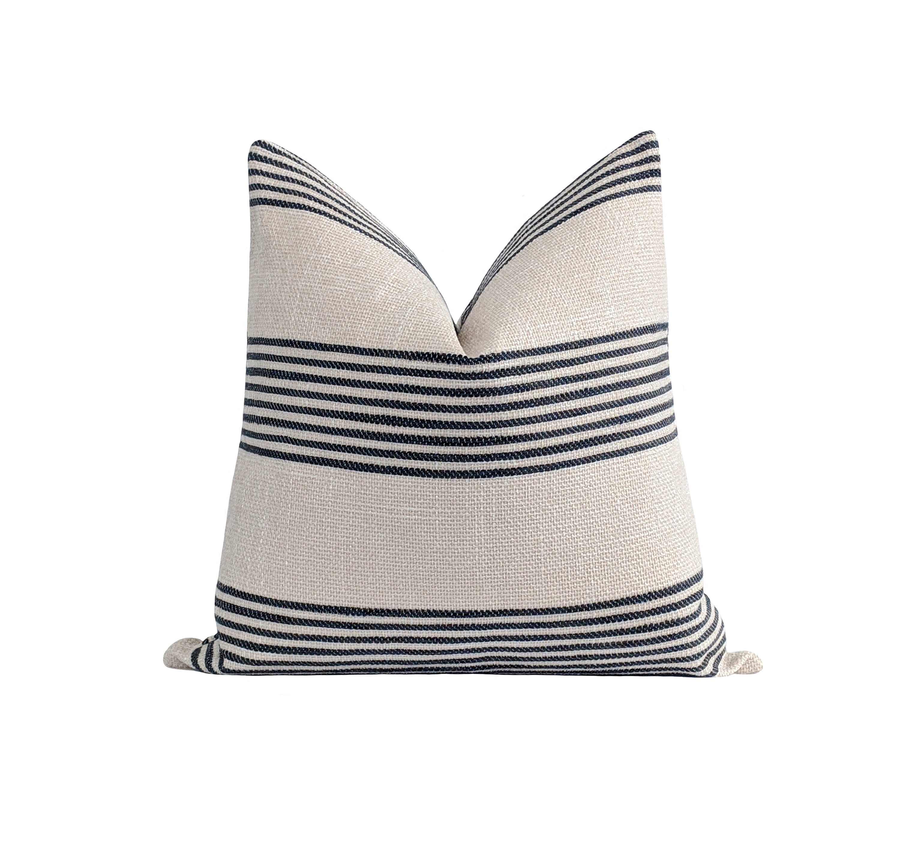 black stripe pillow