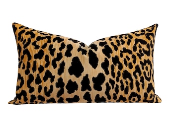 leopard print throw pillows