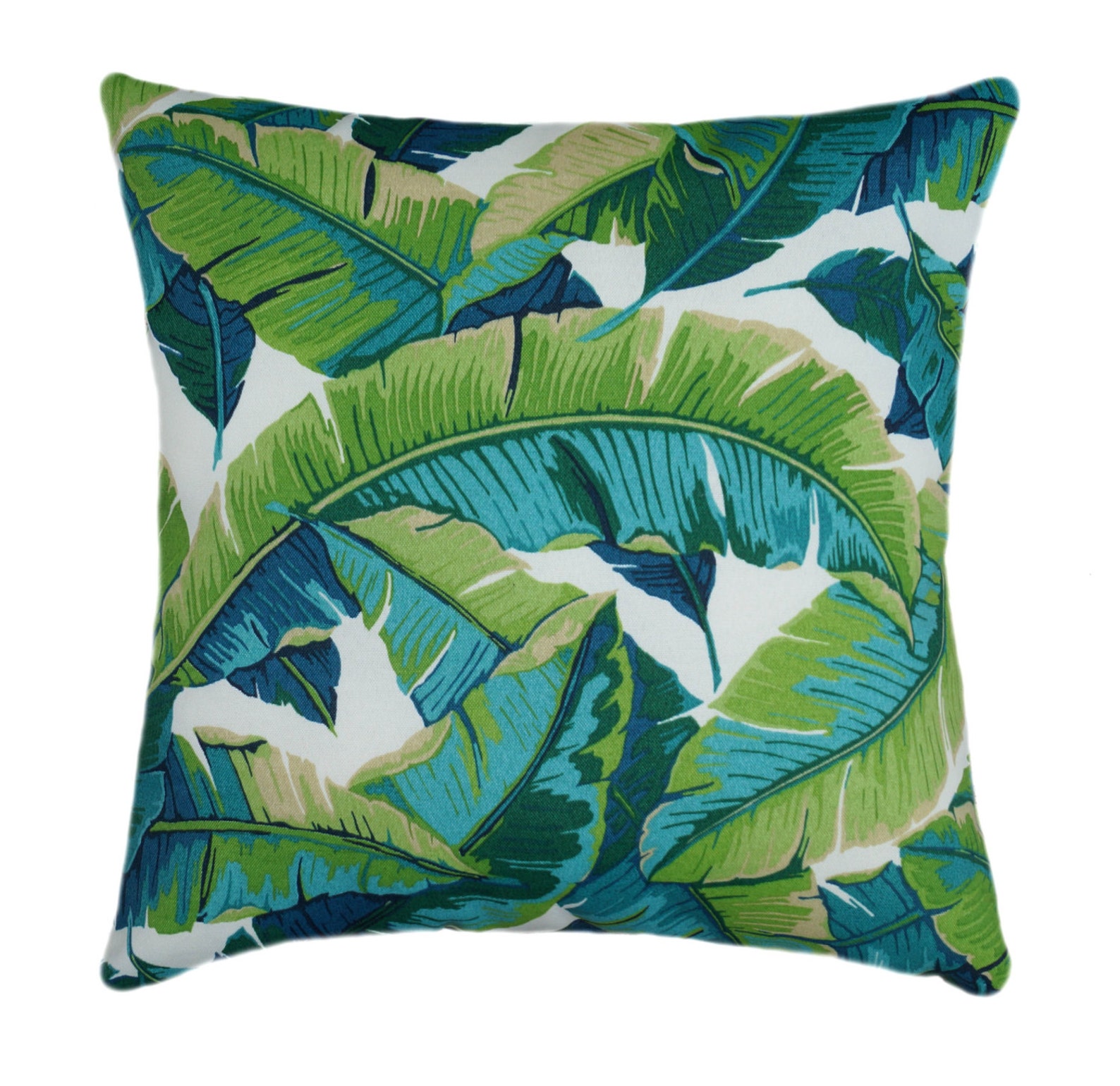 Solid Teal Outdoor Pillow Plain Teal Pillow Cover Solid Etsy