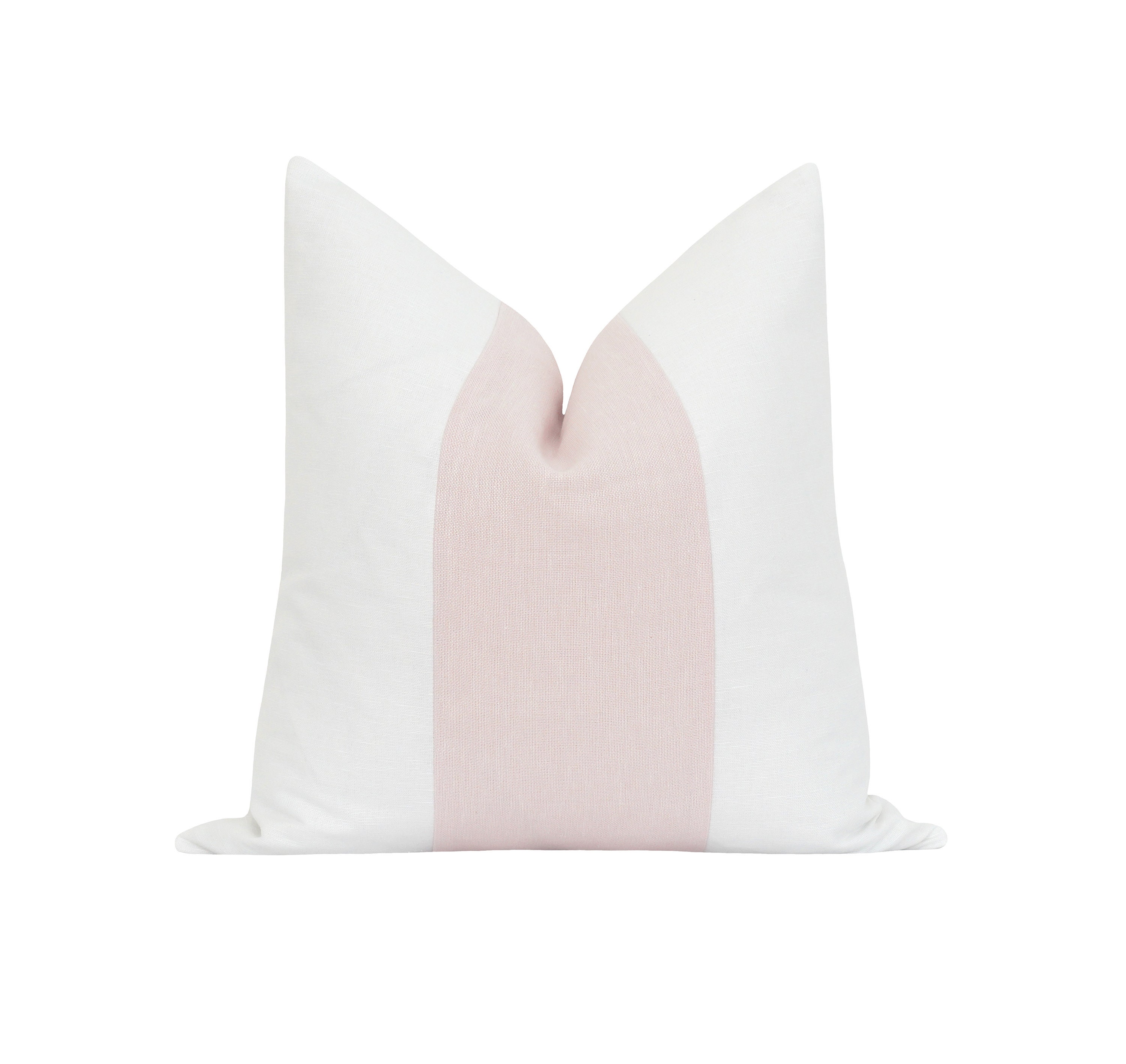 White and blush throw pillow hot sale