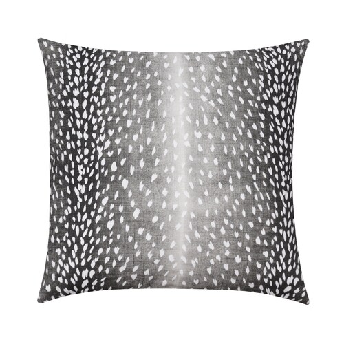 Animal Pillow Cover Charcoal and White Designer Linen Pillow Etsy