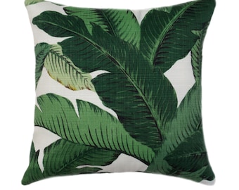 leaf print pillow