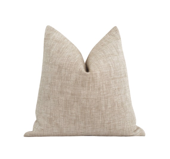 Solid Flax Pillow Cover Woven Throw Pillow Cover Neutral Tone Pillows 18 20 22 Textured Woven Pillow Cover Flax Natural Pillow Case Etsy Canada